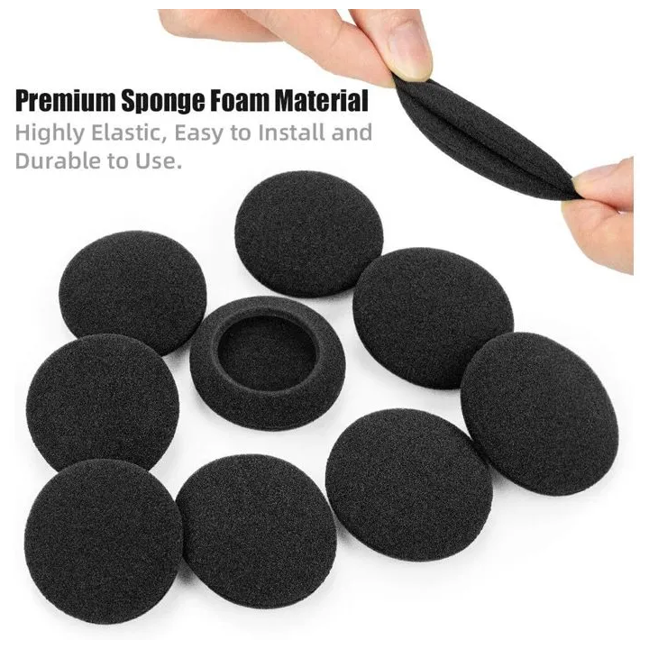 Lot de 10 Mousses , 5 Paires Coussinets 50mm